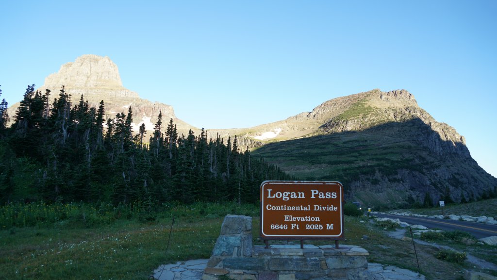Logan Pass sign